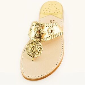 Palm Beach Sandals -  PB GOLD / GOLD, Size 7, Like New
